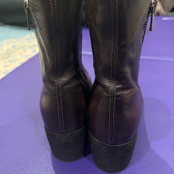 OFFICINE CREATIVE DENNER 103 Brown Leather Boots- - Picture 12 of 16